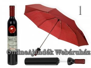 Ajándék esernyő borosüvegtartó